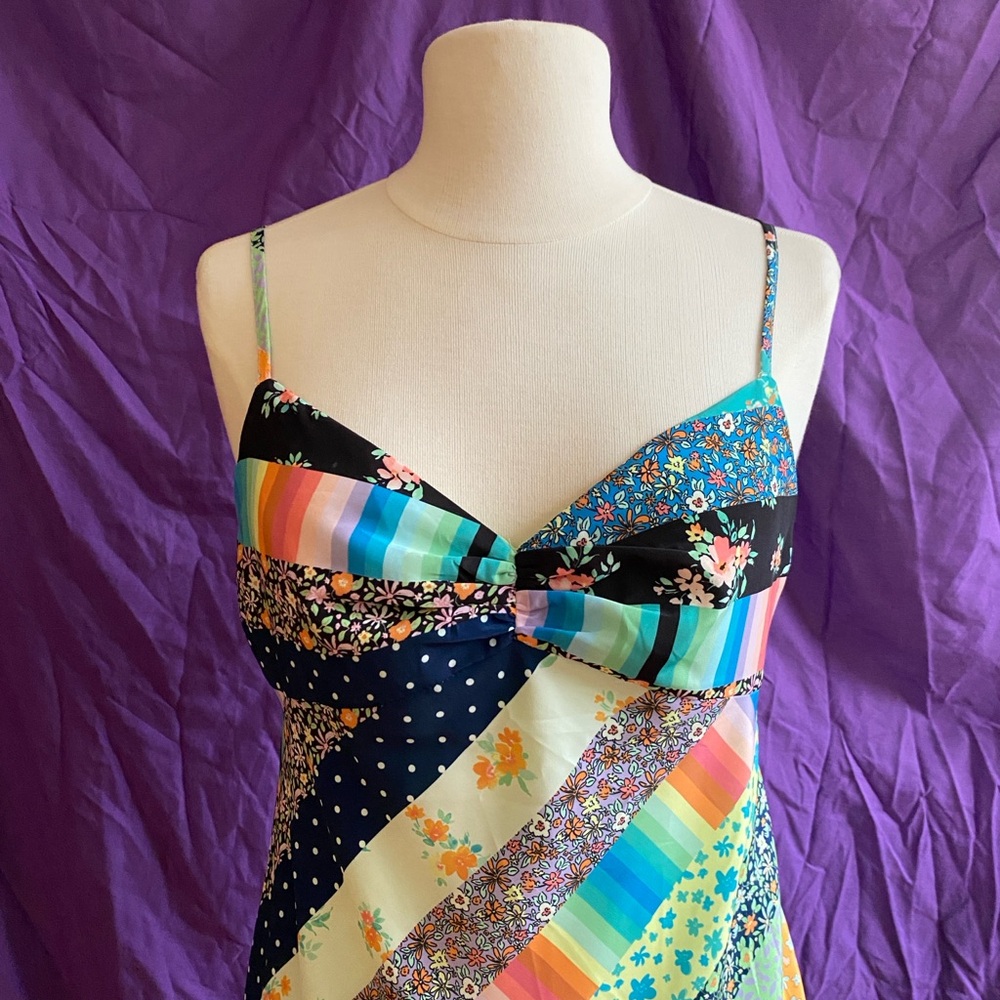 NWT Steve Madden Multicolor/Mixed Pattern Sundress. Size S. - Picture 4 of 7